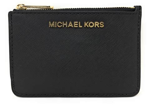 michael kors black embossed leather wallet|Michael Kors small wallet sale.